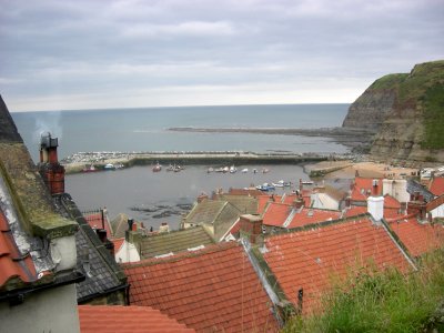Staithes from above