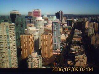 View over Robson St