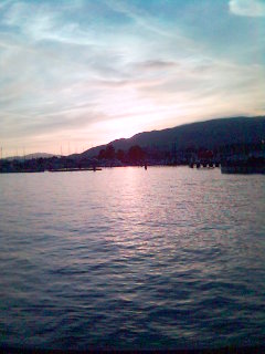Sunset from the Seabus