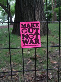 Sticker: Make Out Not War