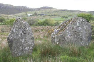 Stones on back road to Lough Salt
