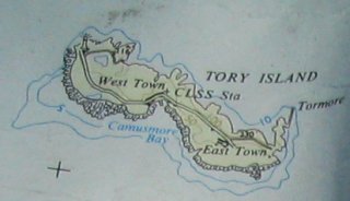 Map of Tory Island