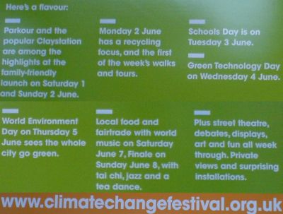 Climate Change Festival - What's on