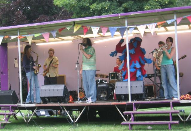 On Stage at Cotteridge Festival