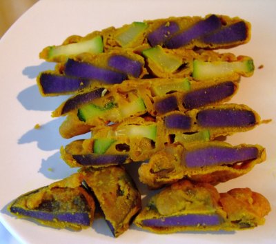 Finished Purple Potato Pakora